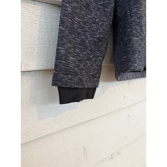 Free Country Softshell Jacket Medium Gray Hooded Fleece Lined Zip Up Coat - Picture 9 of 10